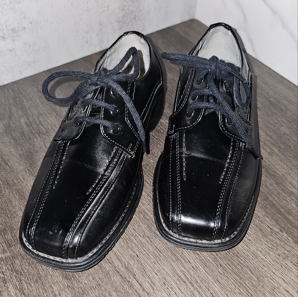 Stacy Adams Square Toe Boys Dress Shoes - Black - 10M